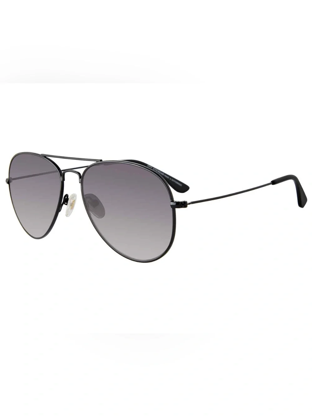 DIFF Eyewear Cruz Black to Dark Grey Gradient Aviator Sunglasses Unisex